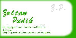 zoltan pudik business card